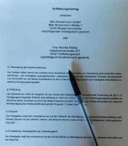 Aufhebungsvertrag Fachanwalt für Arbeitsrecht Mainz und Wiesbaden